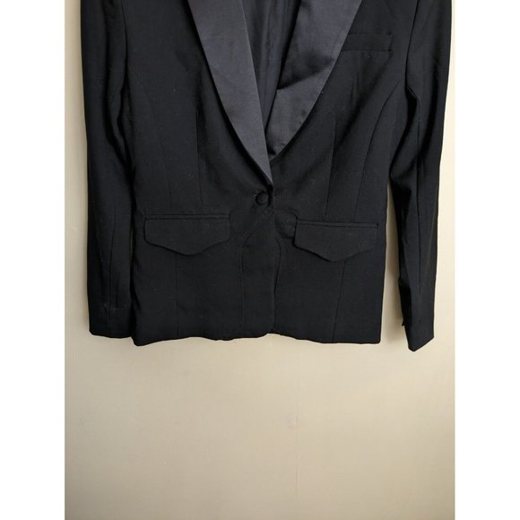 Altuzarra for Target mixed media black tuxedo blazer Large Meghan Markle - Picture 4 of 10